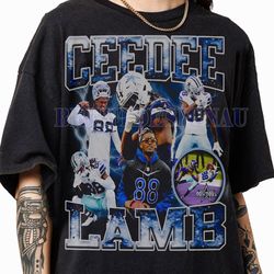 Limited CeeDee Lamb Vintage 90s Graphic T-Shirt, CeeDee Lamb Youth TShirt, CeeDee Lamb Graphic American Football Tees