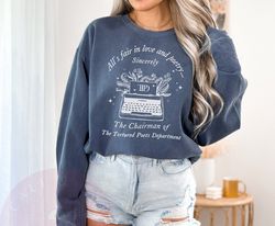 Tortured Poets Department Sweatshirt, All's Fair in Love and Poetry, Taylor Crewneck, Gift for Swift Fan