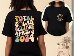 Solar Eclipse 2024 Shirt, Double-Sided Shirt, April 8th 2024 Shirt, Eclipse Event 2024 Shirt