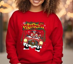 Disney Animal Kingdom Christmas Sweatshirt, Mickey and Friends Safari Trip Shirt, 45