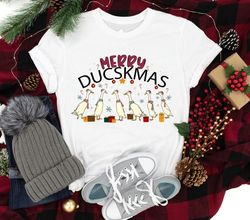 Merry Duckmas Shirt, Christmas Goose Shirt, 208