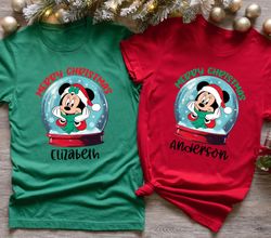 Mickey and Minnie Christmas Shirt, Disney Family Christmas Shirt, 216