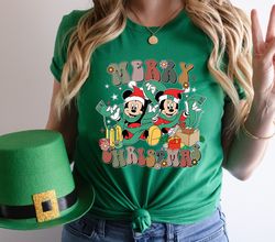 Mickey and Minnie Christmas Shirt, Disney Merry Christmas T-Shirt, 217