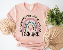 Teacher Rainbow T-Shirt, Teaching Tee, 278