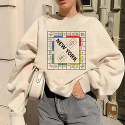 New York Monopoly Sweatshirt, And Just Like That... Carrie Sweatshirt