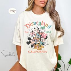 Retro Mickey And Friends Disneyland Est 1955 Comfort Colors , 136