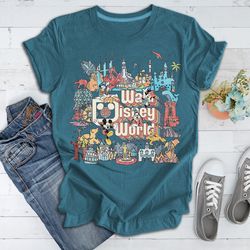Vintage Retro Disney World Shirt, Custom Character Mickey Mi, 127