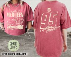 Vintage Lightning Mcqueen Comfort Colors Shirt, Radiator Springs Tee, 95