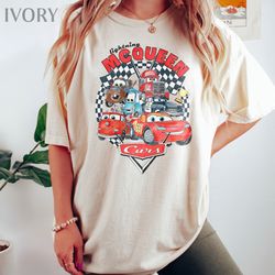 Retro Lightning Mcqueen Comfort Colors shirt, Vintage Disney Cars Shirt, 28