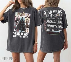 Vintage Star Wars The Epic Tour Comfort Color Shirt, Star Wars Dart Vader Shirt, 66