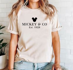 Mickey & Co Shirt, Mickey and Co. est. 1928 Shirt, Disney Tr
