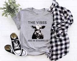 The Vibes Are In Shambles Sweatshirt, Meme T-shirt, Funny Co