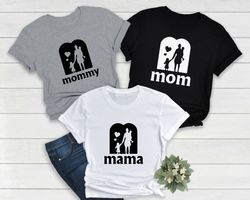 Custom Mama Shirt, Personalized Mommy T-shirt, Custom Mother