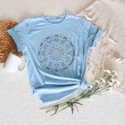 Zodiac Wheel Shirt, Horoscope Shirt, Zodiac Signs Shirt,Astr