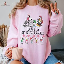 Family Of Nightmares Sweatshirt, Custom Kids Name Shirt, Jac