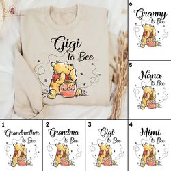 Grandma to Bee Shirt, Personalized Grandma Shirt, Winnie The