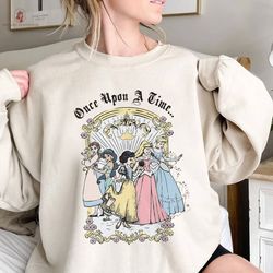 Princess Once Upon A Time Vintage Sweatshirt, Belle Snow Whi