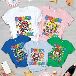 Super Mario Shirt Super Mario Family Shirt Family Shirt M