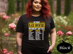Without Black Inventors Shirt, Black History Month T-Shirt, African American Culture Sweatshirt