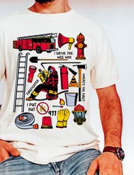 Proud Firefighter Dad Shirt, Firefighter Dad Shirt, Firefighter Shirt, Retro Firefighter Dad Shirt, Best Dad Ever Shirt,