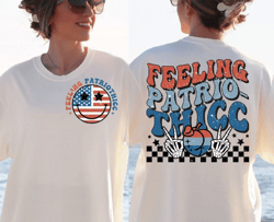 Feeling Patriothicc Shirt, 4th Of July Shirt Cutting File, 4th Of July Shirt Design, America Shirt, Retro Shirt, Funny