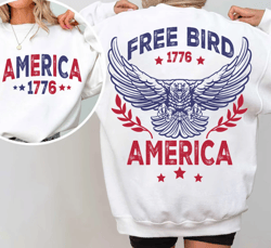 Free Bird Shirt, America Shirt Shirt, 4th of July Shirt, Patriotic Shirt for shirt, Retro America Shirt, America Shirt