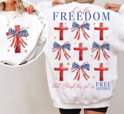 It is for Freedom Galatians 51 Shirt, Coquette 4th of july Shirt, Christian 4th of July Shirt, America Shirt
