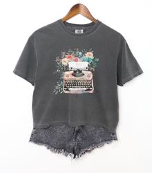 Taylor Swift TTPD Logo Watercolor Shirt, Typewriter Watercolor Florals Taylor Swift Shirt, TTPD Taylor Swift Era Shirt