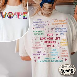 Vote Like Ruth Sent You Comfort Colors Shirt, Election 2024 Shirt, Vote Shirt, Pro Choice Shirt, Feminist Gift Shirt