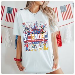 Disneyland America Mickey And Friends Shirt, Happy 4Th Of July Shirt, Independence Day Shirt, Mickey American Flag Shirt