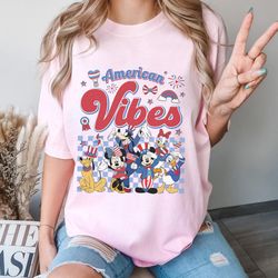 Disneyland America Vibes Shirt, Mickey And Friends Shirt, Happy 4Th Of July Shirt, Independence Day Shirt, Mickey Shirt