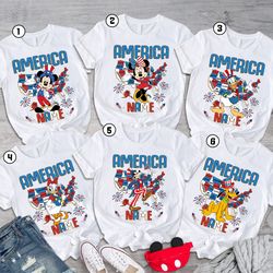Disneyland America Mickey And Friends Shirt, Happy 4Th Of July Shirt, Independence Day Shirt, Mickey America Shirt