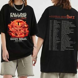 Falling In Reverse Popular Monstour Ii 2024 Shirt Band Fan, 2 slides falling in reverse shirt, falling in reverse shirt