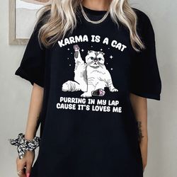 Karma is a Cat Shirt, Swiftie Cat Shirt, Karma is a Cat T-Shirt, Swiftie Youth Shirt, Karma Cat Taylor Swift Eras Tour