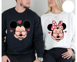 Mickey And Minnie Valentine Shirt, Disney Matching Couples Shirt, Disney Valenti