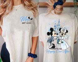 Disneyland Mr and Mrs shirts  Disneyland Honeymoon Couple shirt  Mickey Minnie E