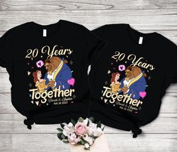 Beauty and the Beast Anniversary Valentine Shirt  Disneyland Shirt  Disneyworld