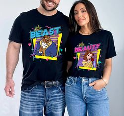 Retro 90s His Beauty Her Beast Shirts  Beauty And The Beast Shirt  Beauty And Be