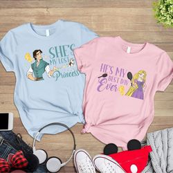 Tangled Shirt  Rapunzel Flynn Rider Shirt  Rapunzel Couple Shirt  Princess Coupl