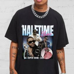 Vintage Usher Shirt, Super Bowl Halftime Show Usher Singer Shirt, Halftime Show Shirt, NFL Super Bowl 2024