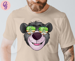 Baloo Shirt, Magic Family Shirts, Sunglasses, Best Day Ever, Custom Character Shirts, Adult, Toddler, Boys, Personalized