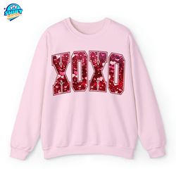 glitter valentines day sweatshirt, valentines day xoxo t-shirt, valentine gift for her, valentines gift for teacher, not