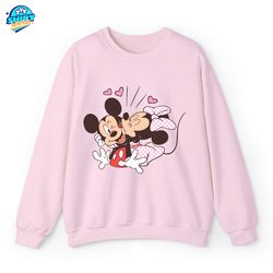 Vintage Mickey and Minnie Sweatshirt, Disney Valentines Day Sweatshirt, Disney Valentine's Day Shirt, Mickey Minnie Vale