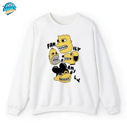 The Simpsons x Billie Eilish T-Shirt, Homage Graphic Unisex Sweatshirt, The Simpsons Shirt, Cartoon Shirts, Gift for Bil