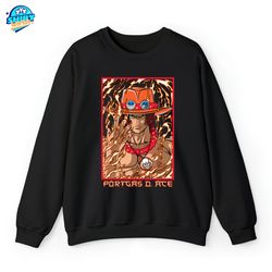Portgas D. Ace One Piece Anime Shirt, One Piece Anime Shirt, Anime Shirts, Gifts For Anime Lovers