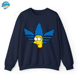 Simpson Marge Shirt, Simpsons Sweatshirt, Iconic Cartoon Character Pullover, The Simpsons Fan Sweater, The Simpsons Pull