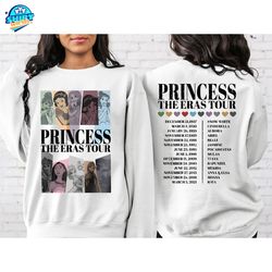 Princess Eras Tour Shirt, Disney Princess Sweatshirt, Disney Princess Characters Shirt, Disney Girls Shirt, Disney World