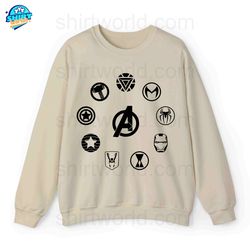Avengers Symbol Sweatshirt, Avengers Logo Sweatshirt, Marvel Sweatshirt amp Hoodie, Marvel SweatShirt, Marvel Hoodie