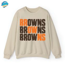 Browns Sweatshirt, Browns Football Crewneck, Cleveland T-shirt, Retro Cleveland Hoodie, Football Lover Tee, Browns Fan G