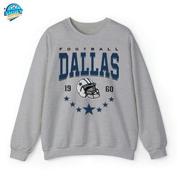 Dallas Cowboys Football Sweatshirt, Dallas Football T-Shirt, Dallas Cowboys Crewneck, Dallas Fans Gift, America Football